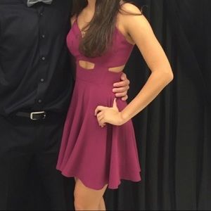 Purplish, red dress from Bebe